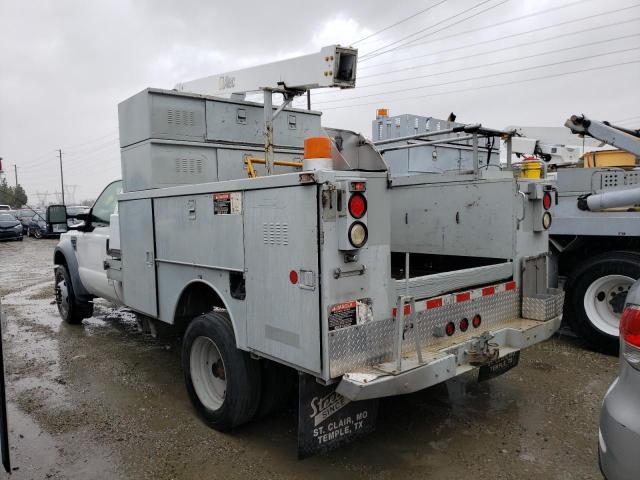 1FDXF46Y18EA16266 - 2008 FORD F450 SUPER DUTY WHITE photo 2