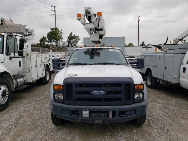 1FDXF46Y18EA16266 - 2008 FORD F450 SUPER DUTY WHITE photo 5