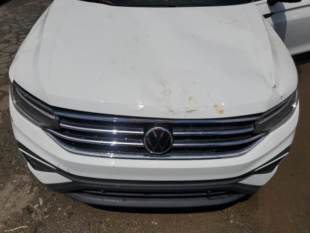 3VV1B7AXXNM045651 - 2022 VOLKSWAGEN TIGUAN S WHITE photo 12