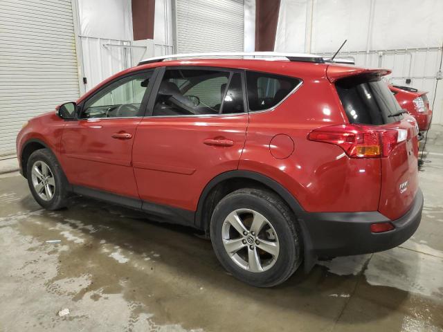 JTMRFREV0FD152148 - 2015 TOYOTA RAV4 XLE RED photo 2