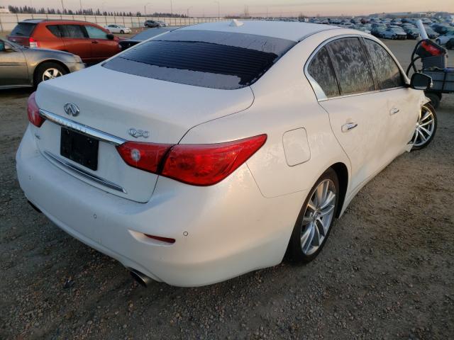 JN1CV7ARXGM250193 - 2016 INFINITI Q50 BASE WHITE photo 4