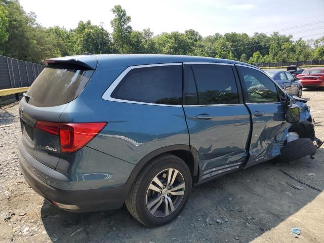 5FNYF6H54GB127950 - 2016 HONDA PILOT EXL BLUE photo 3