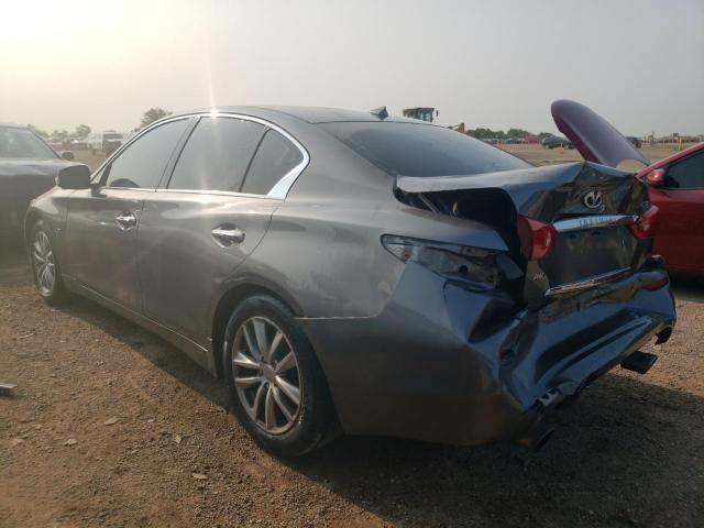 JN1BV7AR3EM700002 - 2014 INFINITI Q50 BASE GRAY photo 2