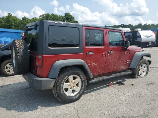 1C4HJWDG0DL518382 - 2013 JEEP WRANGLER U SPORT MAROON photo 3