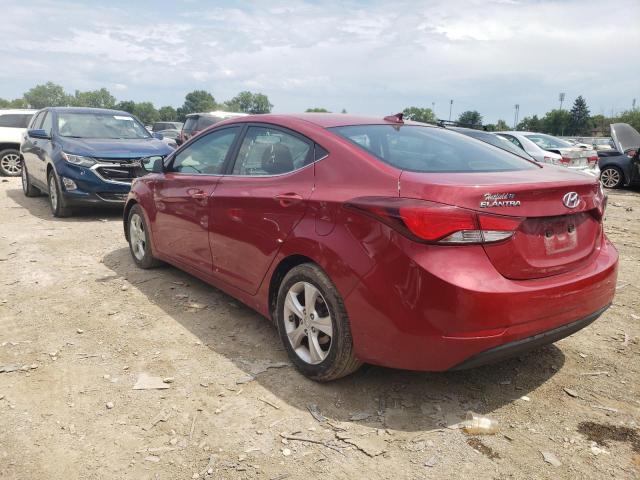 KMHDH4AE4GU605150 - 2016 HYUNDAI ELANTRA SE RED photo 2