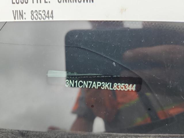 3N1CN7AP3KL835344 - 2019 NISSAN VERSA S 黑色 照片 12