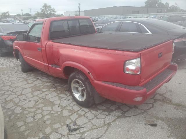 1GCCS14H838182694 - 2003 CHEVROLET S TRUCK S10 RED photo 2