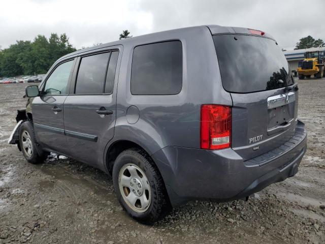 5FNYF4H28FB023759 - 2015 HONDA PILOT LX GRAY photo 2