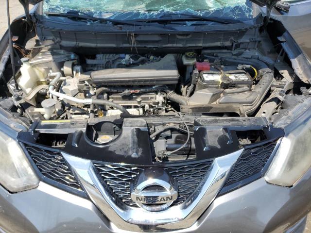 KNMAT2MV4GP620770 - 2016 NISSAN ROGUE S GRAY photo 12