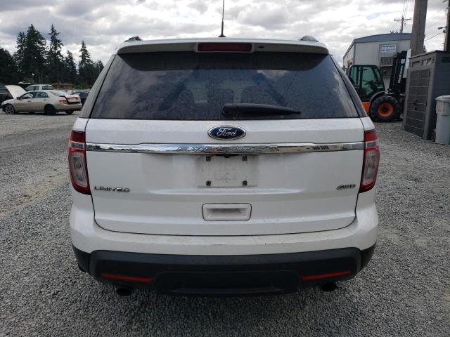 1FM5K8F82EGB58734 - 2014 FORD EXPLORER LIMITED WHITE photo 6