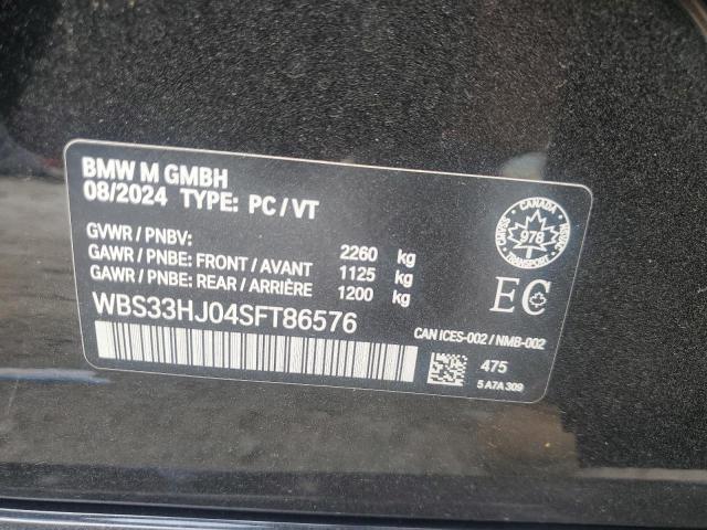 WBS33HJ04SFT86576 - 2025 BMW M3 COMPETITION BLACK photo 12