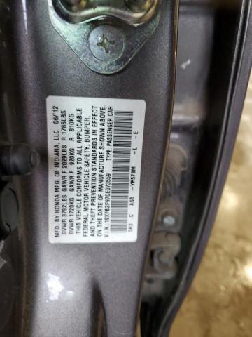 19XFB2F97CE073559 - 2012 HONDA CIVIC EXL 棕色 照片 12