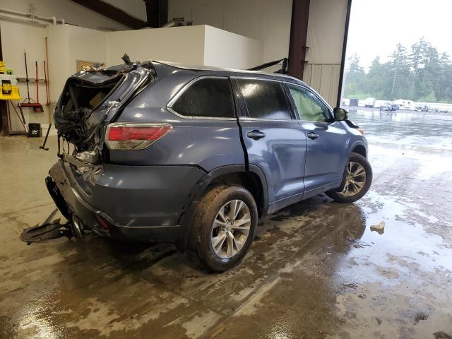 5TDJKRFH1ES034310 - 2014 TOYOTA HIGHLANDER XLE Mavi foto 3