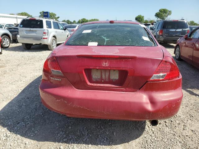 1HGCM72626A008553 - 2006 HONDA ACCORD EX RED photo 6