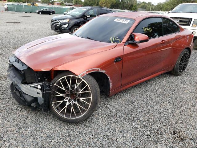 WBS2U7C57K7D13503 - 2019 BMW M2 COMPETITION ORANGE photo 1