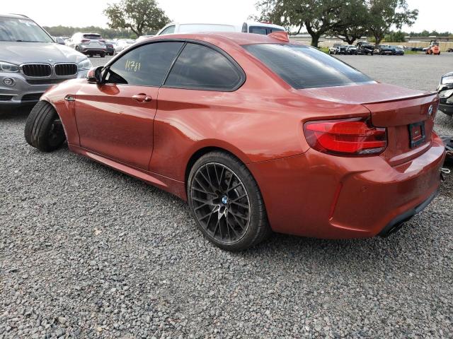 WBS2U7C57K7D13503 - 2019 BMW M2 COMPETITION ORANGE photo 2