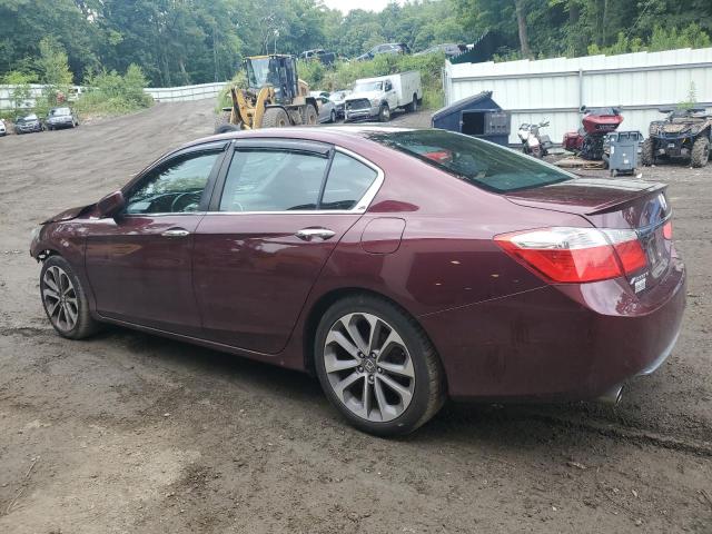 1HGCR2F57FA070925 - 2015 HONDA ACCORD SPORT BURGUNDY photo 2