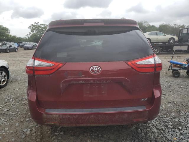 5TDYK3DC3GS722413 - 2016 TOYOTA SIENNA XLE RED photo 6