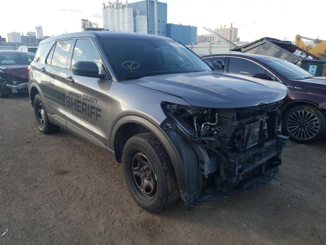 1FM5K8AB4LGC15127 - 2020 FORD EXPLORER POLICE INTERCEPTOR GRAY photo 1