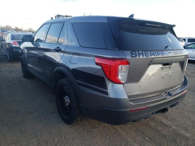 1FM5K8AB4LGC15127 - 2020 FORD EXPLORER POLICE INTERCEPTOR GRAY photo 3