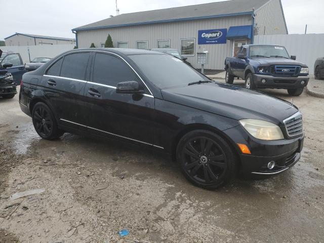 WDDGF81X89R053969 - 2009 MERCEDES-BENZ C 300 4MATIC BLACK photo 4