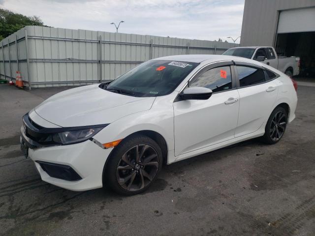 2HGFC2F83KH582119 - 2019 HONDA CIVIC SPORT თეთრი ფოტო 1