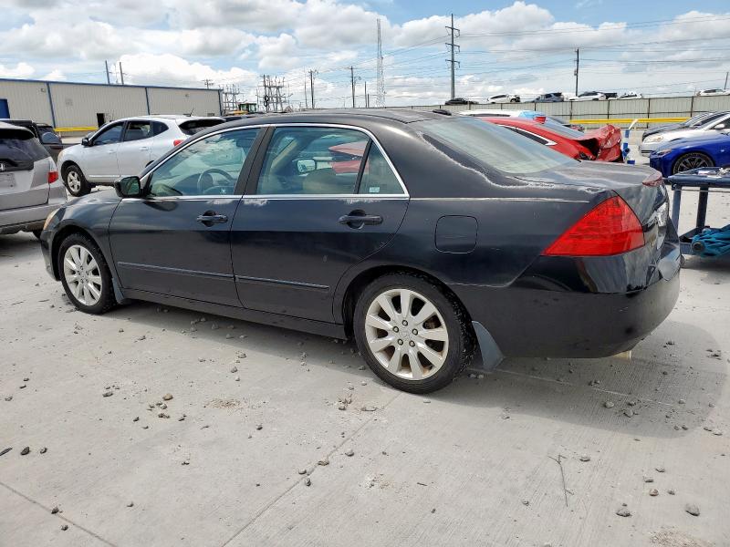 1HGCM66596A022705 - 2006 HONDA ACCORD EX შავი ფოტო 2