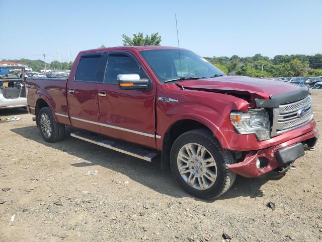 1FTFW1EFXDFC70898 - 2013 FORD F150 SUPERCREW RED photo 4