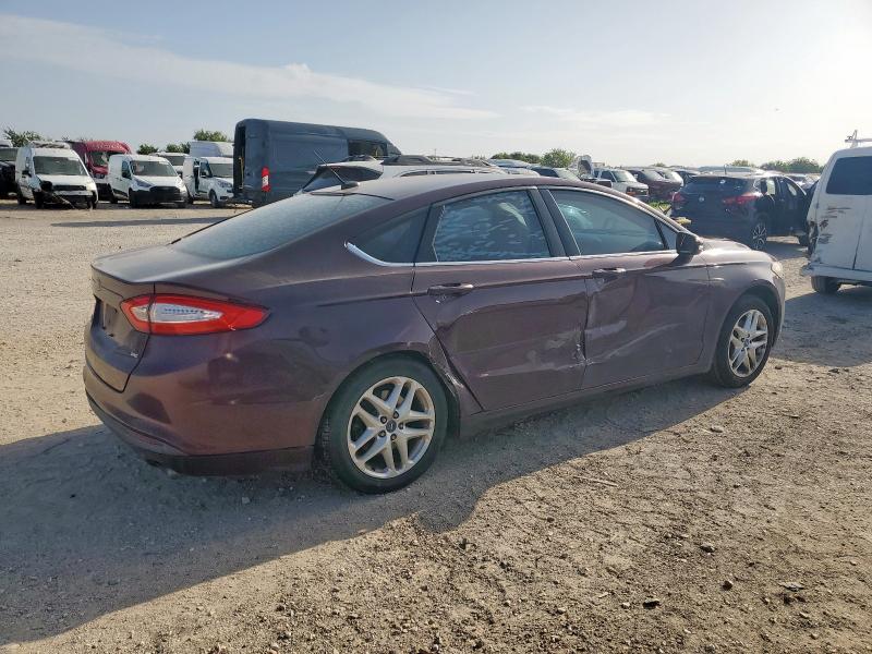 3FA6P0H78DR179908 - 2013 FORD FUSION SE BURGUNDY photo 3