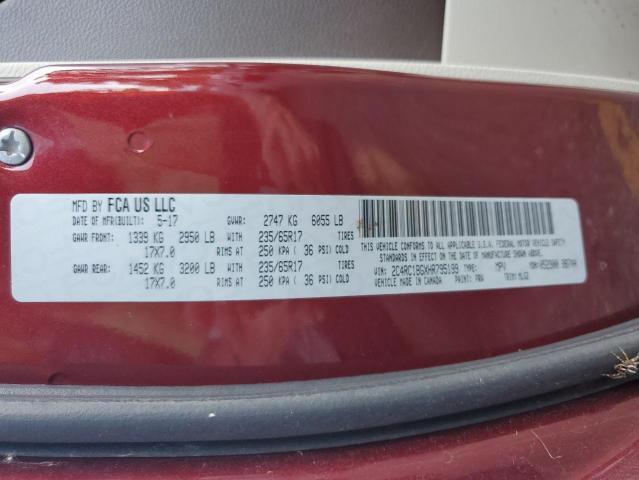2C4RC1BGXHR795199 - 2017 CHRYSLER PACIFICA TOURING L 栗色 照片 13