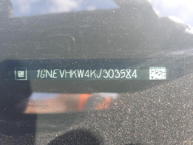 1GNEVHKW4KJ303584 - 2019 CHEVROLET TRAVERSE LT 黑色 照片 13