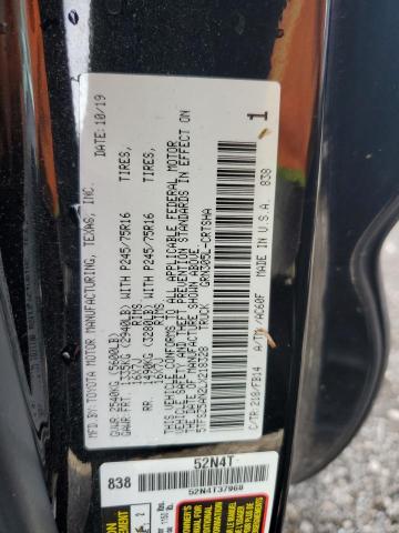 5TFSZ5AN2LX218328 - 2020 TOYOTA TACOMA ACCESS CAB შავი ფოტო 12