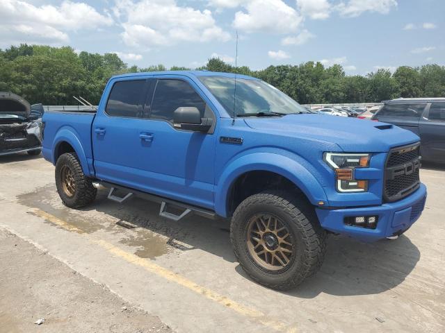 1FTEW1EF9GKD85743 - 2016 FORD F150 SUPERCREW BLUE photo 4