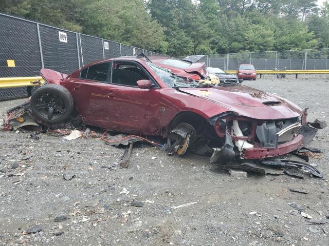 2C3CDXL92JH133140 - 2018 DODGE CHARGER SRT HELLCAT BURGUNDY photo 4