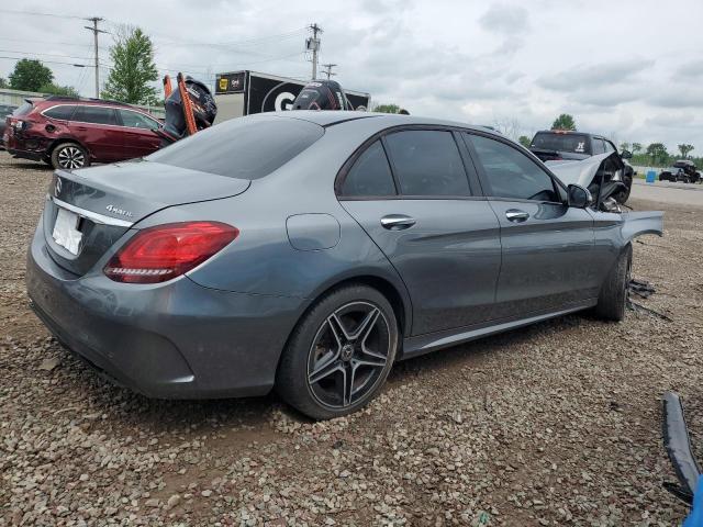 55SWF8EB0KU296206 - 2019 MERCEDES-BENZ C 300 4MATIC GRAY photo 3
