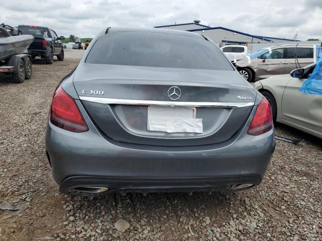 55SWF8EB0KU296206 - 2019 MERCEDES-BENZ C 300 4MATIC GRAY photo 6