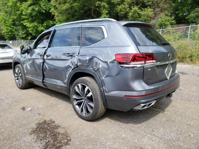 1V2FR2CA8MC608643 - 2021 VOLKSWAGEN ATLAS SEL PREMIUM R-LINE GRAY photo 2