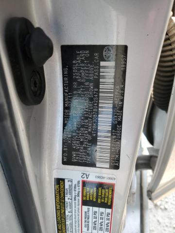 4T1BK3DB7BU425478 - 2011 TOYOTA AVALON BASE 银色 照片 12