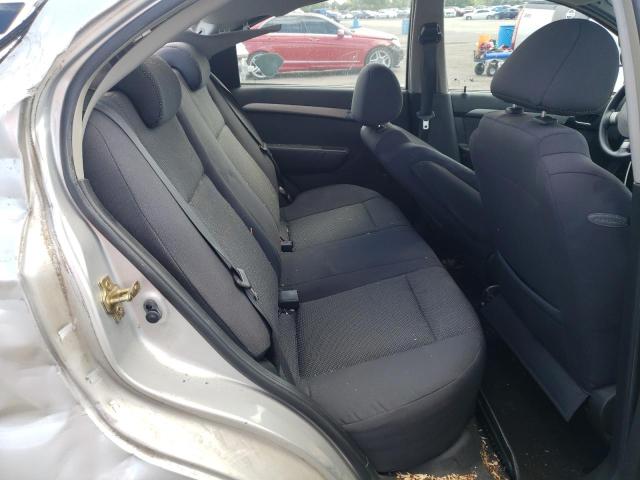 KL1TD56637B059706 - 2007 CHEVROLET AVEO BASE SILVER photo 10