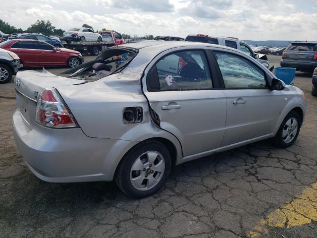 KL1TD56637B059706 - 2007 CHEVROLET AVEO BASE SILVER photo 3