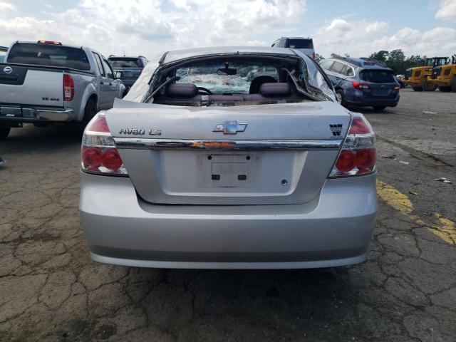 KL1TD56637B059706 - 2007 CHEVROLET AVEO BASE SILVER photo 6