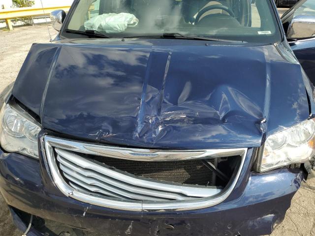 2C4RC1CG9FR609647 - 2015 CHRYSLER TOWN & COU TOURING L BLUE photo 12