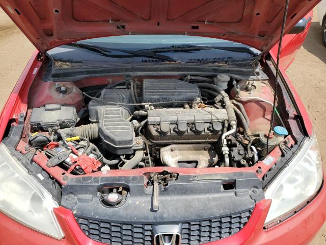 1HGEM22125L015201 - 2005 HONDA CIVIC DX VP RED photo 11