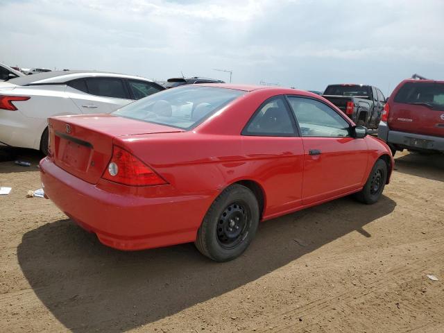 1HGEM22125L015201 - 2005 HONDA CIVIC DX VP RED photo 3