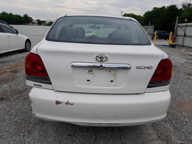 JTDBT123535049957 - 2003 TOYOTA ECHO WHITE photo 6