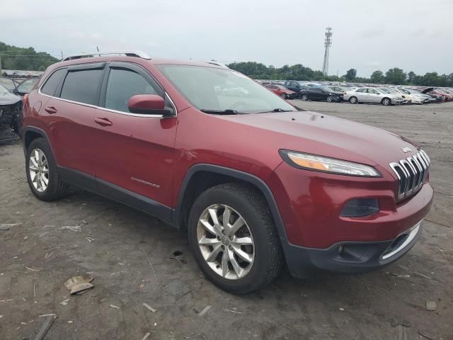 1C4PJMDS5FW623604 - 2015 JEEP CHEROKEE LIMITED RED photo 4