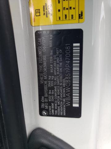 WBAWC33519P470081 - 2009 BMW 328 XI أبيض صورة 12