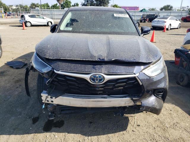 5TDBBRCH4PS111845 - 2023 TOYOTA HIGHLANDER HYBRID LE BLUE photo 5