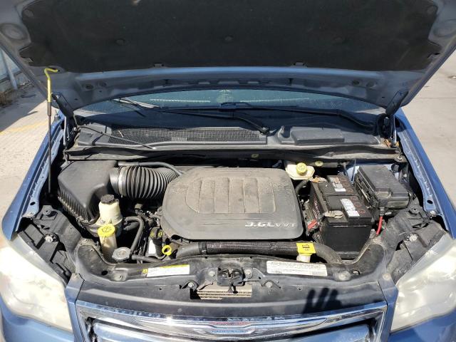 2C4RC1CG5CR195925 - 2012 CHRYSLER TOWN & COU TOURING L BLUE photo 12