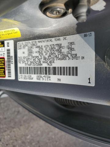 5TFAW5F13EX328804 - 2014 TOYOTA TUNDRA CREWMAX PLATINUM ნაცრისფერი ფოტო 12